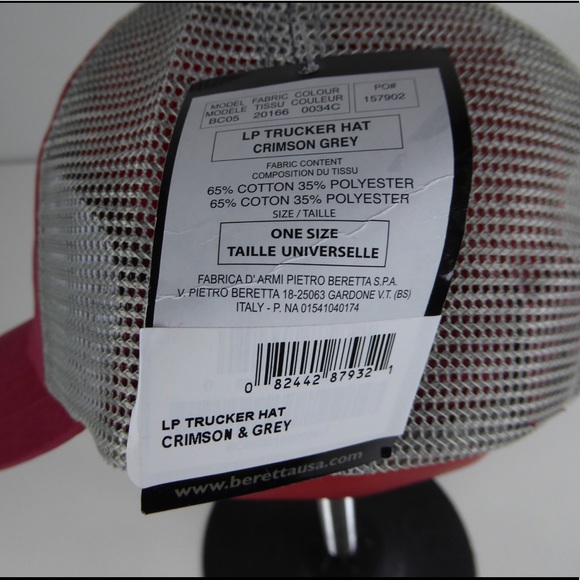 Beretta LP Trucker Hat Mesh Adjustable Cap NWT - Picture 4 of 6